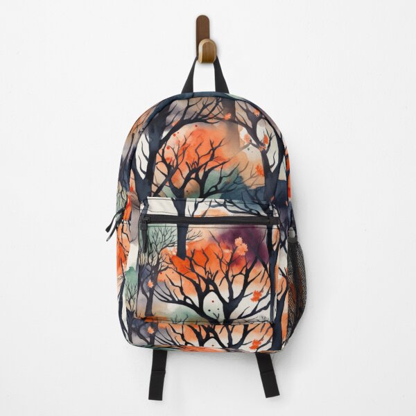 Item preview, Colorful Halloween Trees Print Background designed and sold by PaperieJennifer.