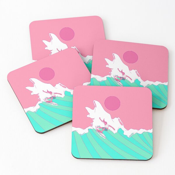 Item preview, Pink surfer designed and sold by Swadeillustrations.