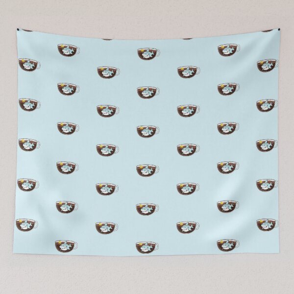 Item preview, Shark Coffee (Mini Pattern) designed and sold by octopuscafe.