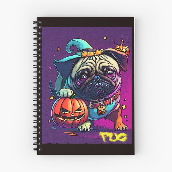 Item preview, Pug Graffiti Halloween Art 2 designed and sold by RedBluffTraders.