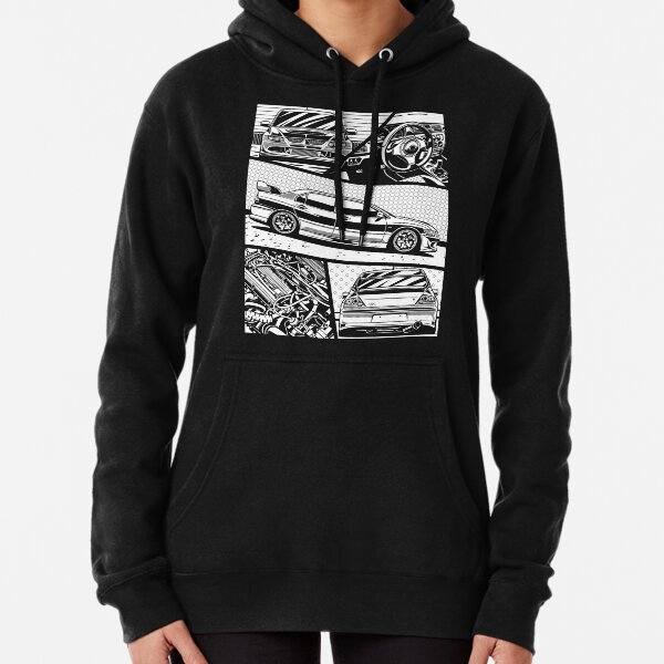 MITSUBISHI HOODIE SWEAT SHIRT BLACK LANCER EVO VIII MIRAGE GALANT