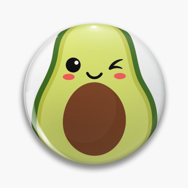 Item preview, winking kawaii avocado designed and sold by kktown.