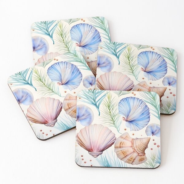 Item preview, Sea shells in watercolor designed and sold by grebie.