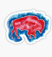 Watercolor Buffalo Sticker
