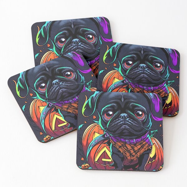 Item preview, Pug Graffiti Halloween Art 3 designed and sold by RedBluffTraders.