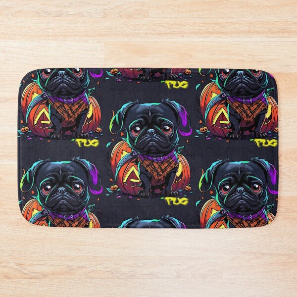 Item preview, Pug Graffiti Halloween Art 3 designed and sold by RedBluffTraders.