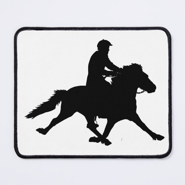 Item preview,  Icelandic horse in pace black silhuette designed and sold by Eymirart.