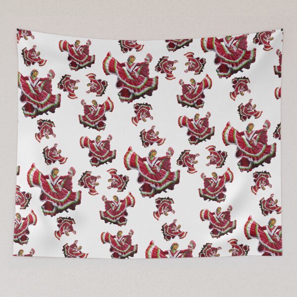 Item preview, Red Ballet Folklórico Dancer Pattern (Baile Folklórico) designed and sold by Ivan Ramirez.