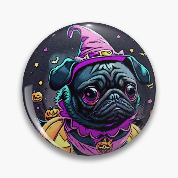 Item preview, Pug Graffiti Halloween Art 4 designed and sold by RedBluffTraders.