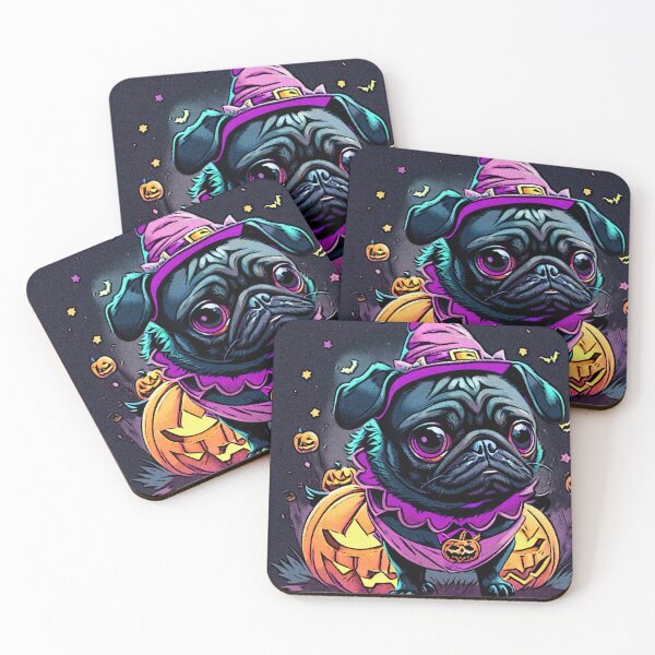 Item preview, Pug Graffiti Halloween Art 4 designed and sold by RedBluffTraders.