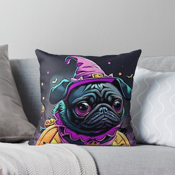 Item preview, Pug Graffiti Halloween Art 4 designed and sold by RedBluffTraders.