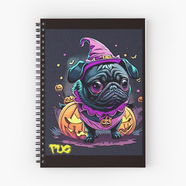 Item preview, Pug Graffiti Halloween Art 4 designed and sold by RedBluffTraders.