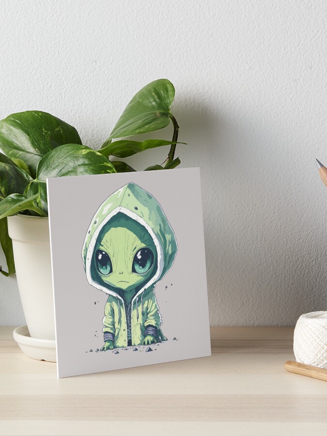 ★HOODHOOD★ Alien Artwork Hood Gray alienheadhoodie-front_09daf2b4