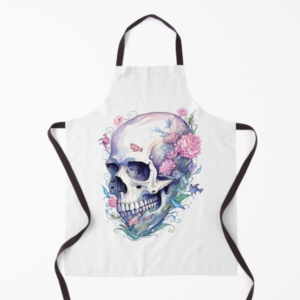 Item preview, Botanical skull underwater designed and sold by Galaxink-Shop.