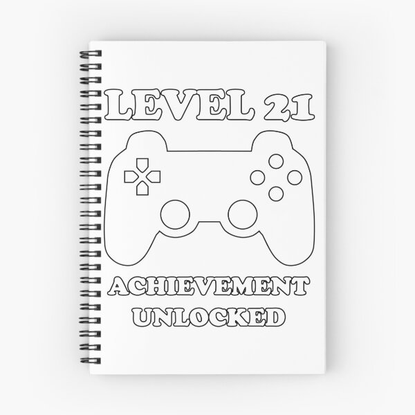 Item preview, Level 21 Achievement Unlocked Gamer Next Level 21 years old birthday designed and sold by geekydesigner.