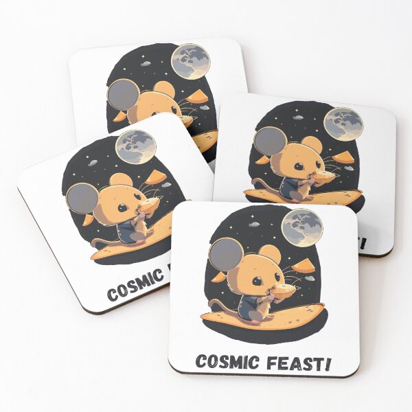 Item preview, Moon Mouse Cheese Cosmic Feast  designed and sold by DesignFusion2.