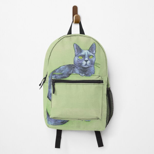 Item preview, Grey Cat on Green designed and sold by jastinamor.