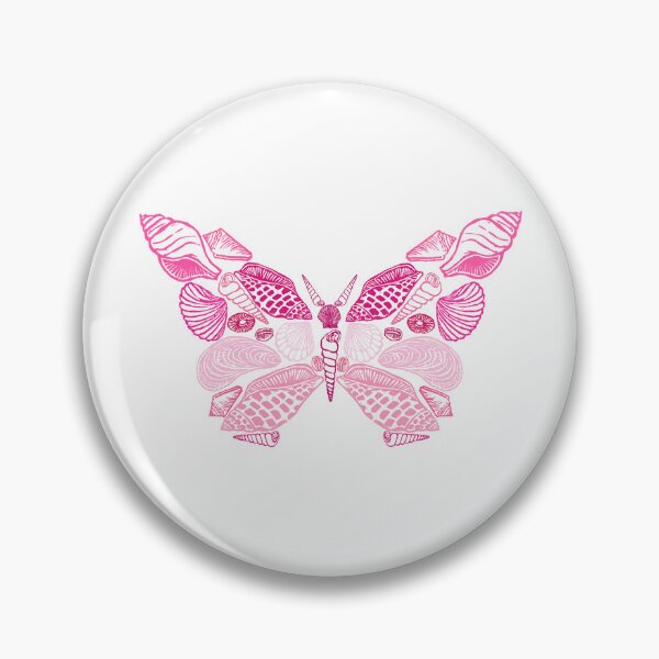 Item preview, Pink Seashell Butterfly designed and sold by Alyssa Lennox.