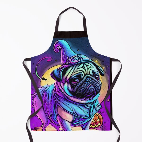 Item preview, Pug Graffiti Halloween Art 6 designed and sold by RedBluffTraders.