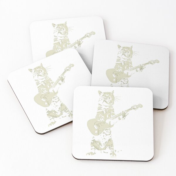 Item preview, Cat playing guitar    	 designed and sold by mambwxlxji2.