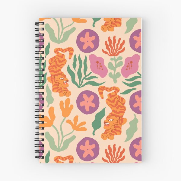 Artikelvorschau, Skurriles und wildes Tiger-Blumenmuster entworfen und verkauft von Haley Schulz.