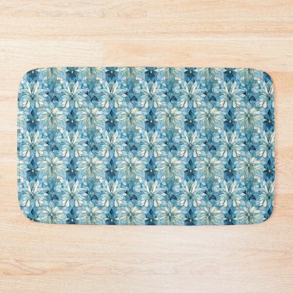 Item preview, Frostbound Mystery: A Tranquil Blue and Silver Seamless Pattern- N 20 designed and sold by Moisky Patterns.