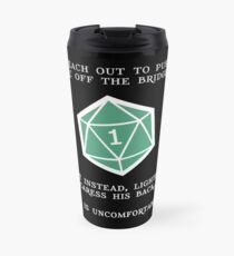 Natural 1 - Orc (White) Travel Mug