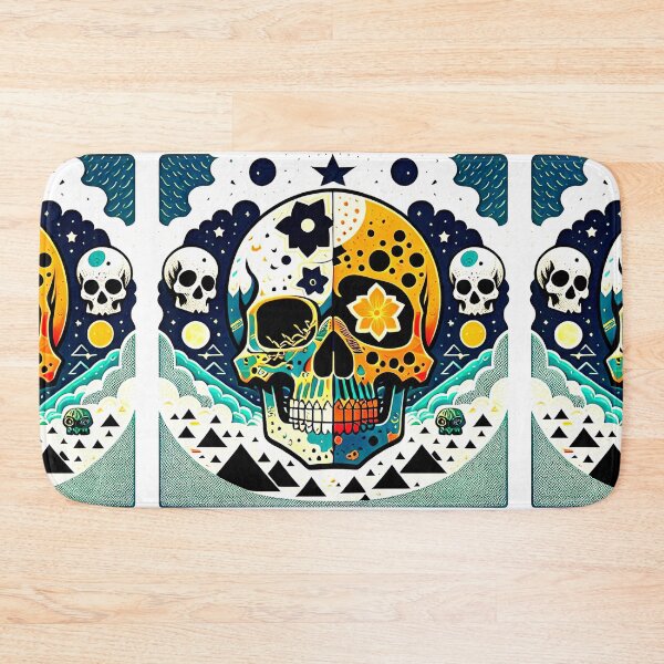 Item preview, Skull and flowers 8 designed and sold by RedWolfDisigne.