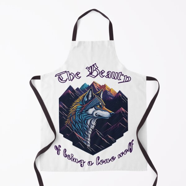 Item preview, The Beauty of Being a Lone wolf | colorful wolf and mountains designed and sold by LonelyM00n.