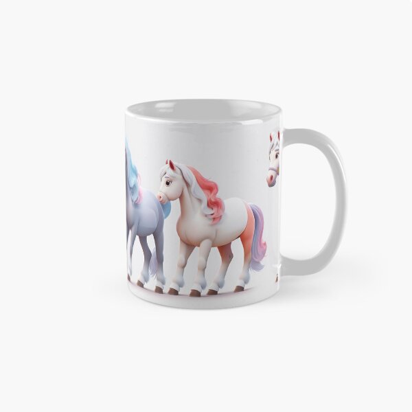 Item preview, Playful Pony Parade: Cute Cartoon Horse Pattern Art Print designed and sold by Artforhorse.
