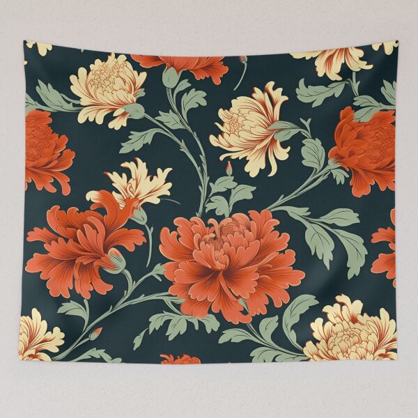 Item preview, Enchanting Noir - Romantic Floral Pattern on Black designed and sold by SelectiveArt.