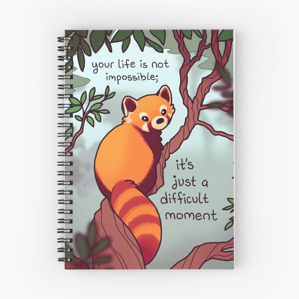 Item preview, "Difficult Moment" Encouraging Red Panda designed and sold by thelatestkate.