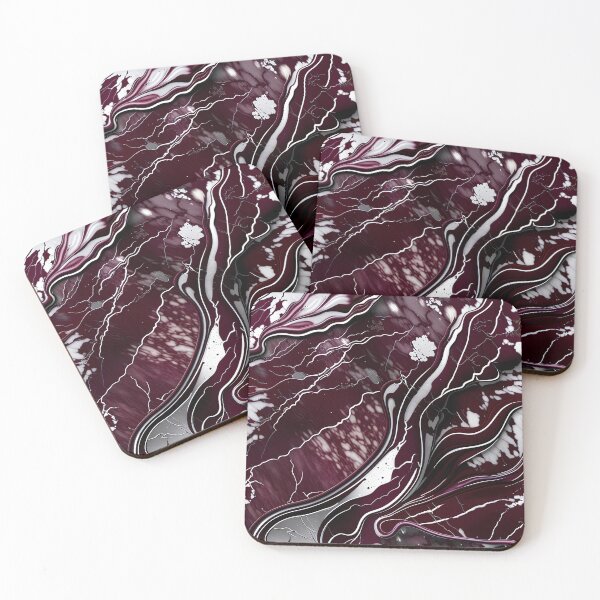 Item preview, Maroon and white marble swirls  designed and sold by BirdsnStuff.