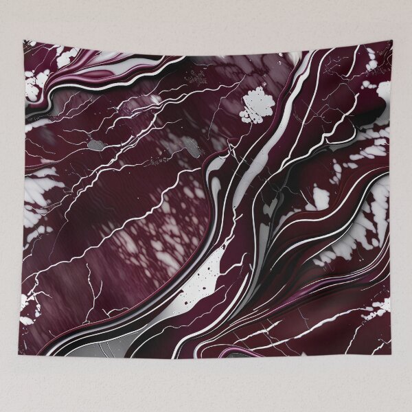 Item preview, Maroon and white marble swirls  designed and sold by BirdsnStuff.