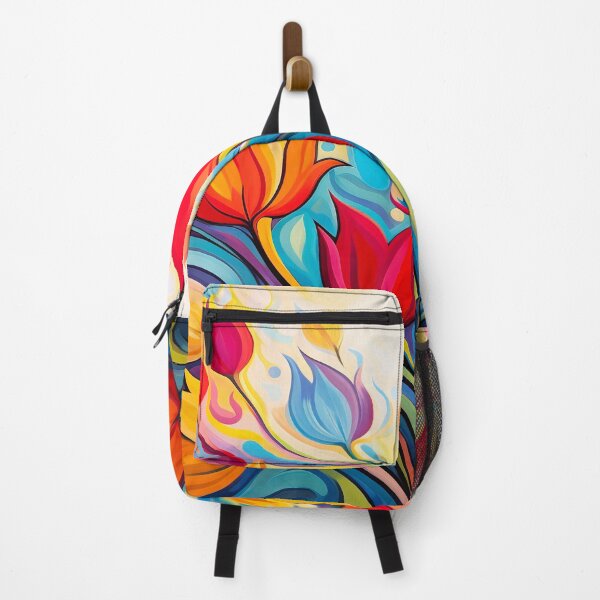 Item preview, Bright colorful abstract tulips designed and sold by Inktown.