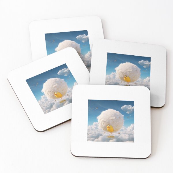 Item preview, Fluffy Chicken In The Clouds - Fantasy Poster designed and sold by CriCriKraft.