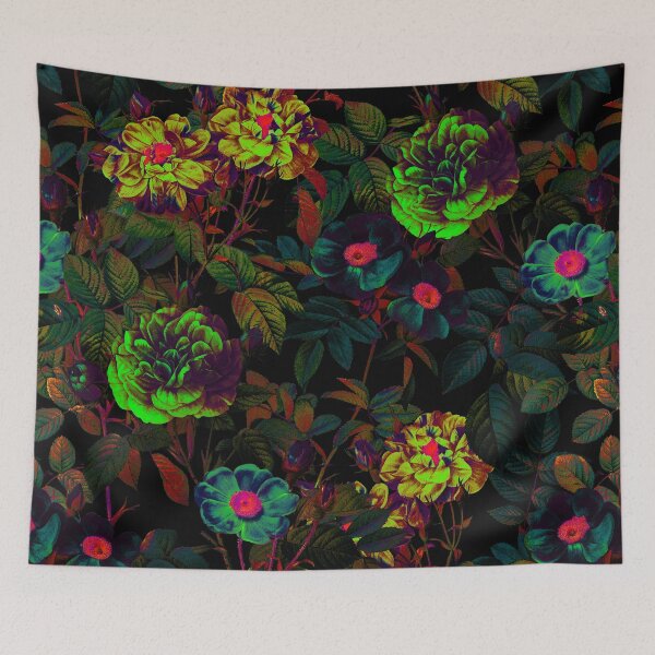Item preview, Floral Neon Garden designed and sold by Burcu Korkmazyurek.