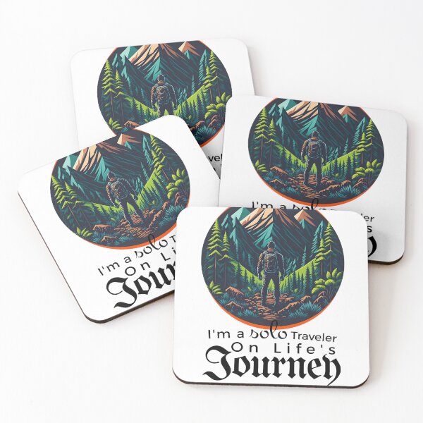 Item preview, Trekker in the Mountains, Solo Traveler on Life's Journey designed and sold by LonelyM00n.