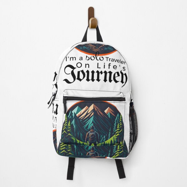 Item preview, Trekker in the Mountains, Solo Traveler on Life's Journey designed and sold by LonelyM00n.