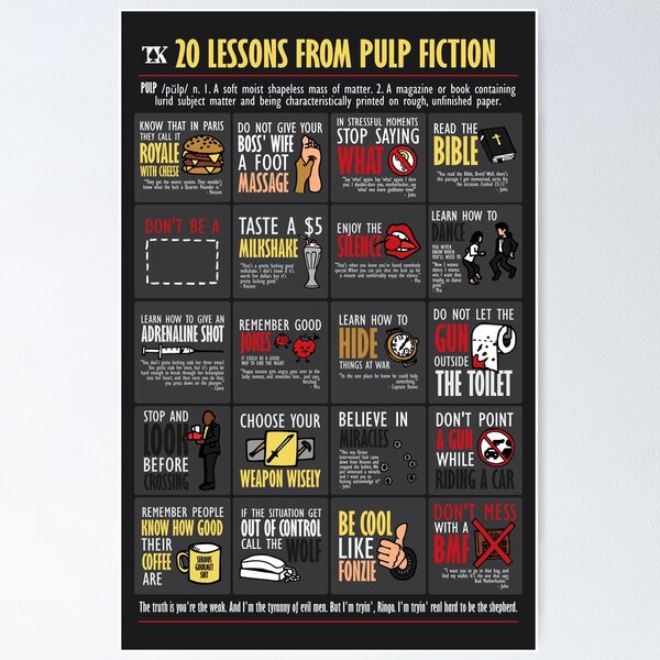 20 Lessons from Tarantino Pulp Poster