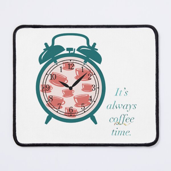 Item preview, Cute Coffee Cup Clock Time Design designed and sold by Pevkay97.