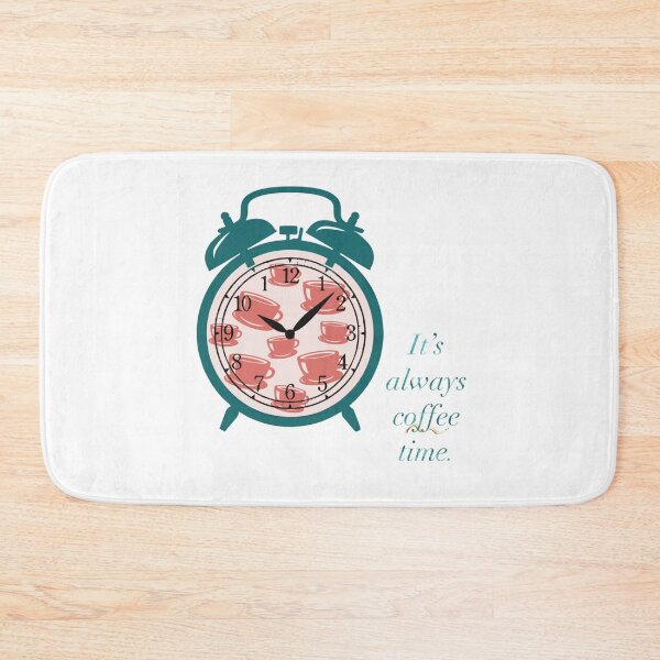 Item preview, Cute Coffee Cup Clock Time Design designed and sold by Pevkay97.