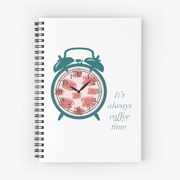 Item preview, Cute Coffee Cup Clock Time Design designed and sold by Pevkay97.
