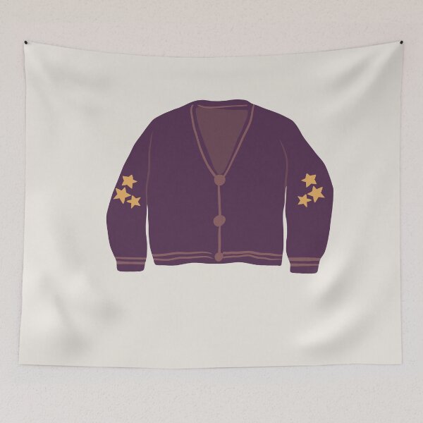 Item preview, Cardigan (SNTV Version) | Taylor Lyrics | Home Decor Merch Fandom Small Support | HECKINFAROUT  designed and sold by Two Otters Co.