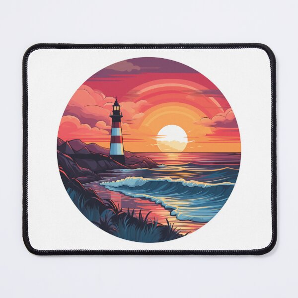 Item preview, Summer sunset lighthouse design  designed and sold by SmileshareShop.