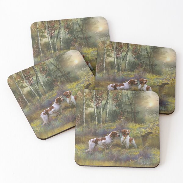 Item preview, Brittany Spaniels,  Woodcock Hunting , Art  designed and sold by TammyHunterArt.