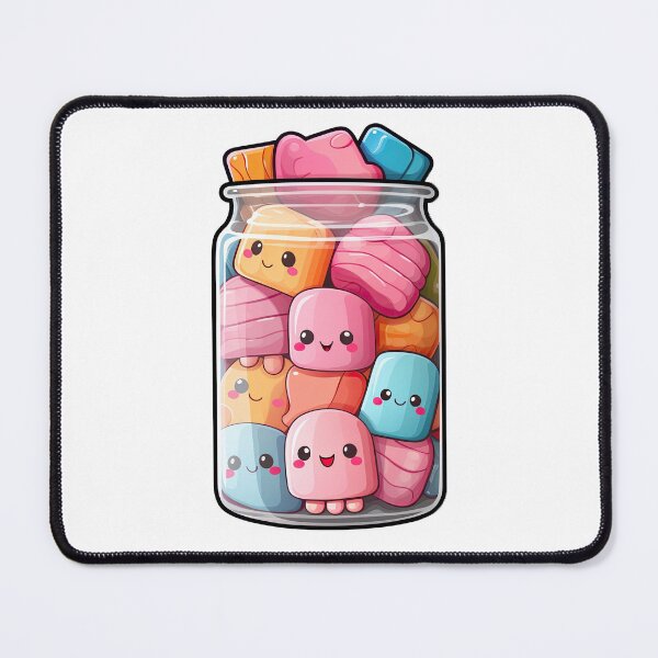 Item preview, Colorful Cute Marshmallows in a Bottle designed and sold by wooramsol.