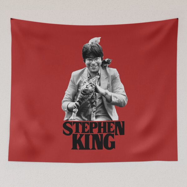 Item preview, Copy of A young Stephen King covered in cats (with name) designed and sold by planet99design.