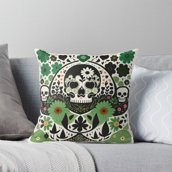 Item preview, Skull and flowers 10 designed and sold by RedWolfDisigne.