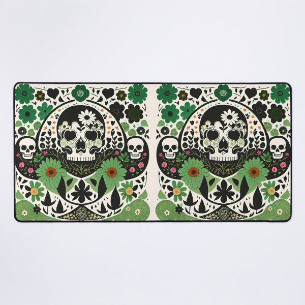 Item preview, Skull and flowers 10 designed and sold by RedWolfDisigne.